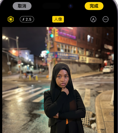 永仁苹果15服务店分享如何在iPhone15系列机型拍摄照片中添加人像效果 